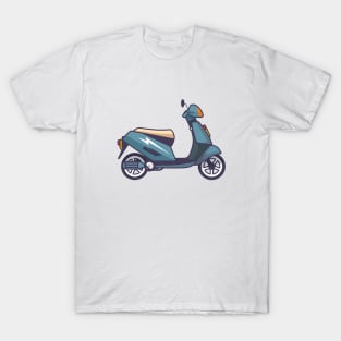 Vespa Scooter Vector T-Shirt